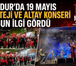 Burdur’da vatandaşlar 19 Mayıs Korteji ve Altay Konserine Yoğun İlgi Gösterdi