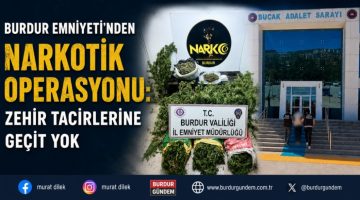 Bucak’ta Narkotik Operasyonu: 14,88 Kilogram Skunk Ele Geçirildi