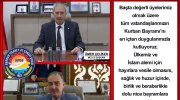 BUTSO Başkanı Yusuf Keyik ve Meclis Başkanı Ömer Çeliker’den Bayram Kutlaması
