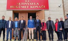 ÖZBOYACI’DAN ALTINYAYLA KAYMAKAMI HATİPOĞLU’NA ZİYARET