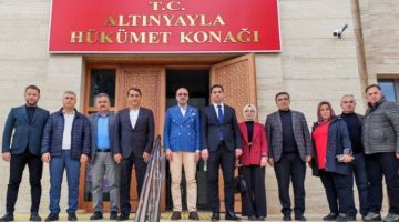 ÖZBOYACI’DAN ALTINYAYLA KAYMAKAMI HATİPOĞLU’NA ZİYARET