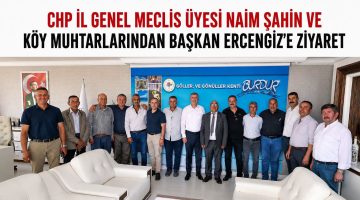 CHP’li Naim Şahin ve Köy Muhtarlarından Başkan Ercengiz’e Ziyaret