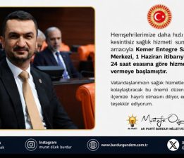 Kemer Entegre Sağlık Merkezi 24 Saat Hizmete Başladı