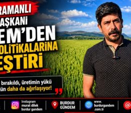 CHP Karamanlı İlçe Başkanı Nuri Erdem: “Çiftçiyi Toprağa Küstürmeyin”